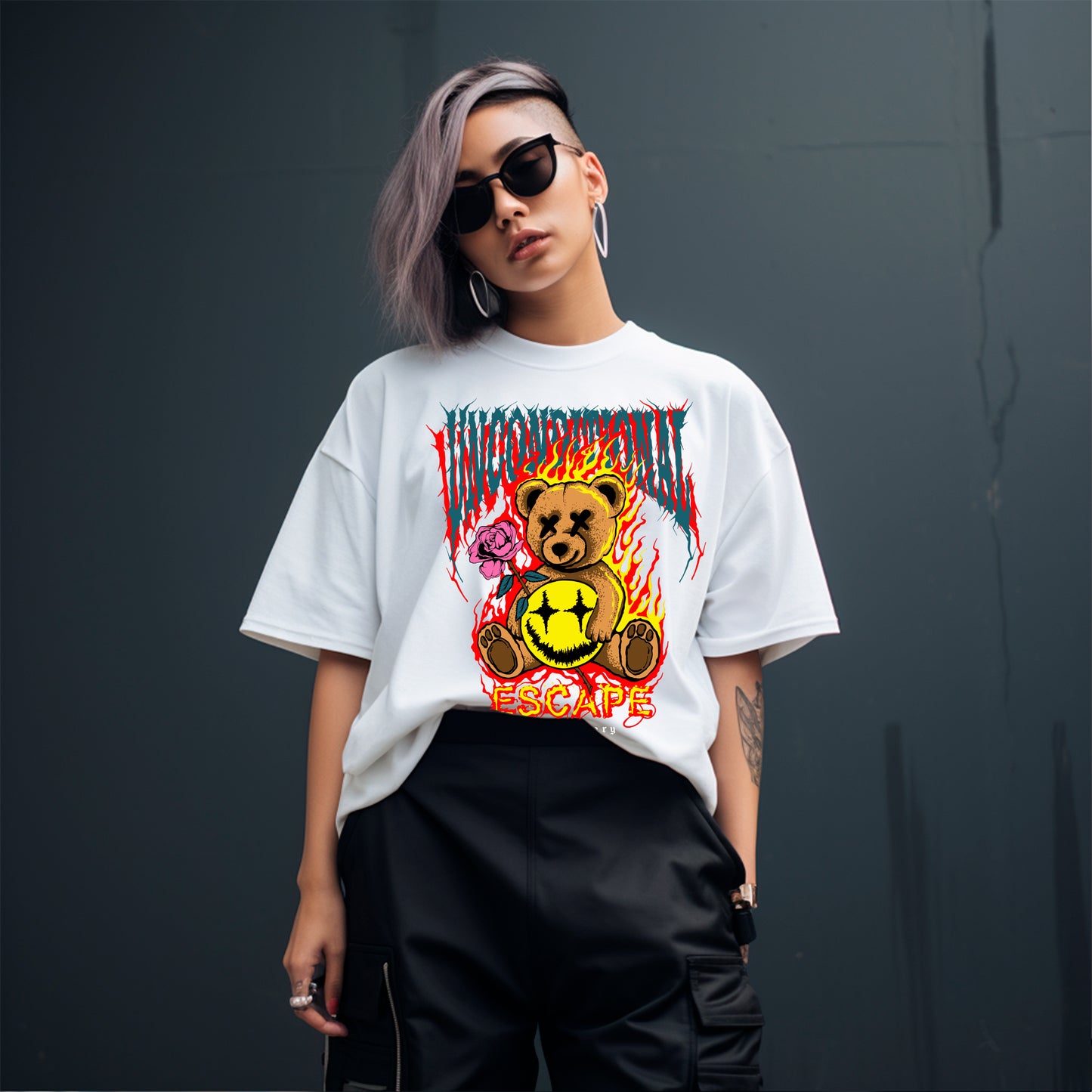 Fire Teddy Tee