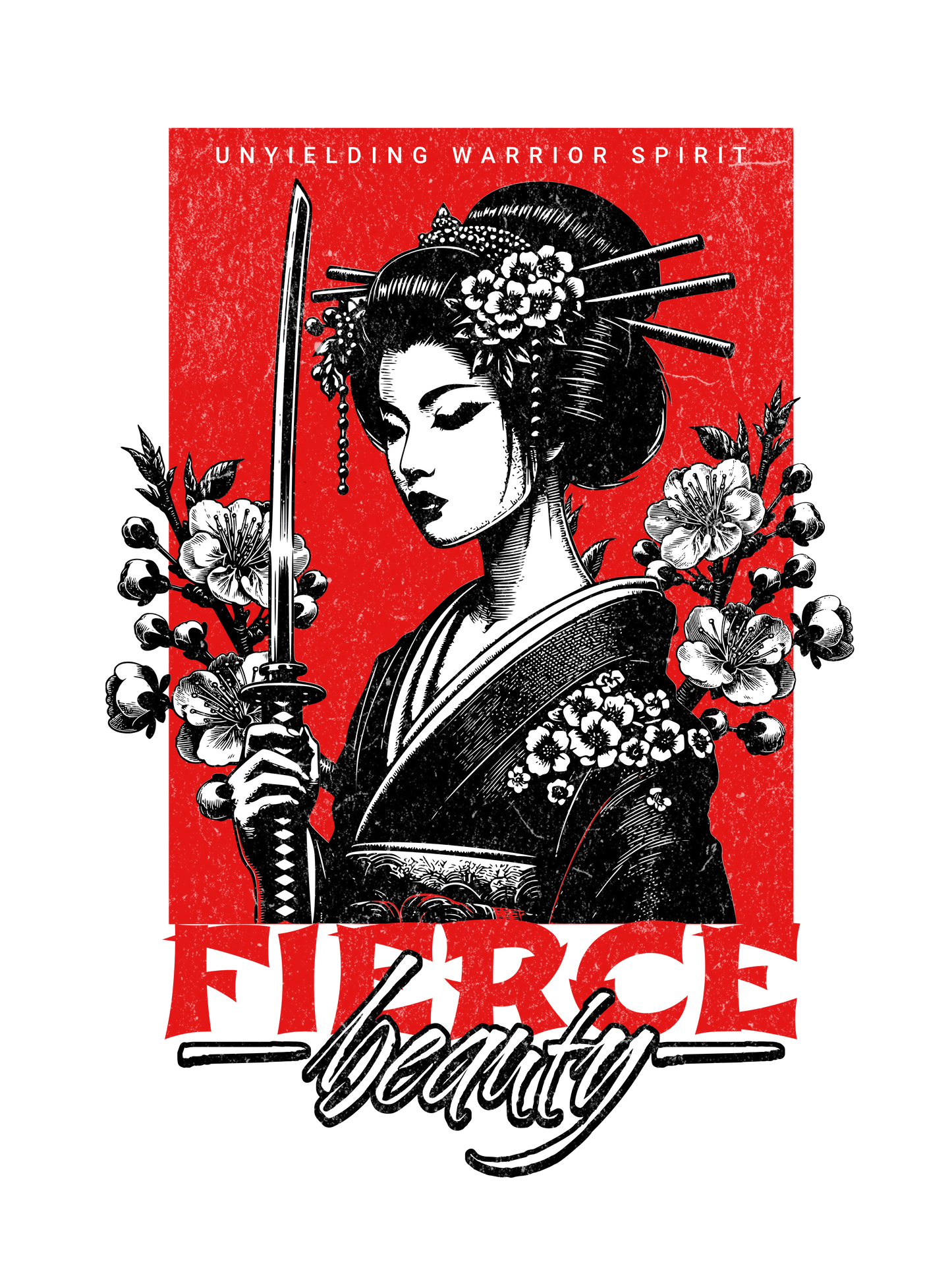 Geisha Warrio Japan Sakura Sweater