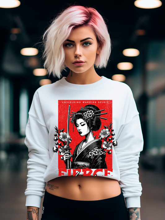 Geisha Warrio Japan Sakura Sweater